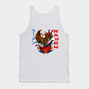 Ramen Life Japanese Ramen noodle soup, Kawaii retro colorful ramentic and aesthetic design Tank Top